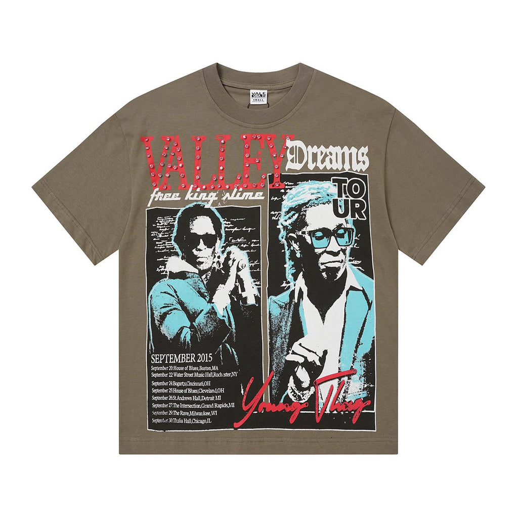 VALLEY Dreams Tour Rhinestone Graphic T-Shirt ¡ª front