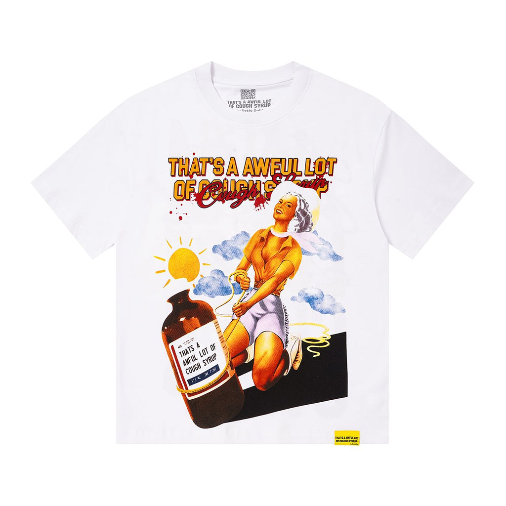 THAT'S A AWFUL LOT OF COUGH SYRUP White Front & Back Graphic T-Shirt ¡ª hero