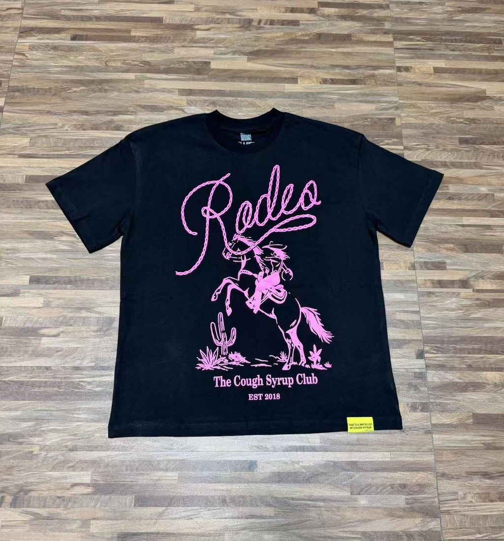 THAT'S A AWFUL LOT OF COUGH SYRUP Rodeo Graphic Short-Sleeve T-Shirt ¡ª front