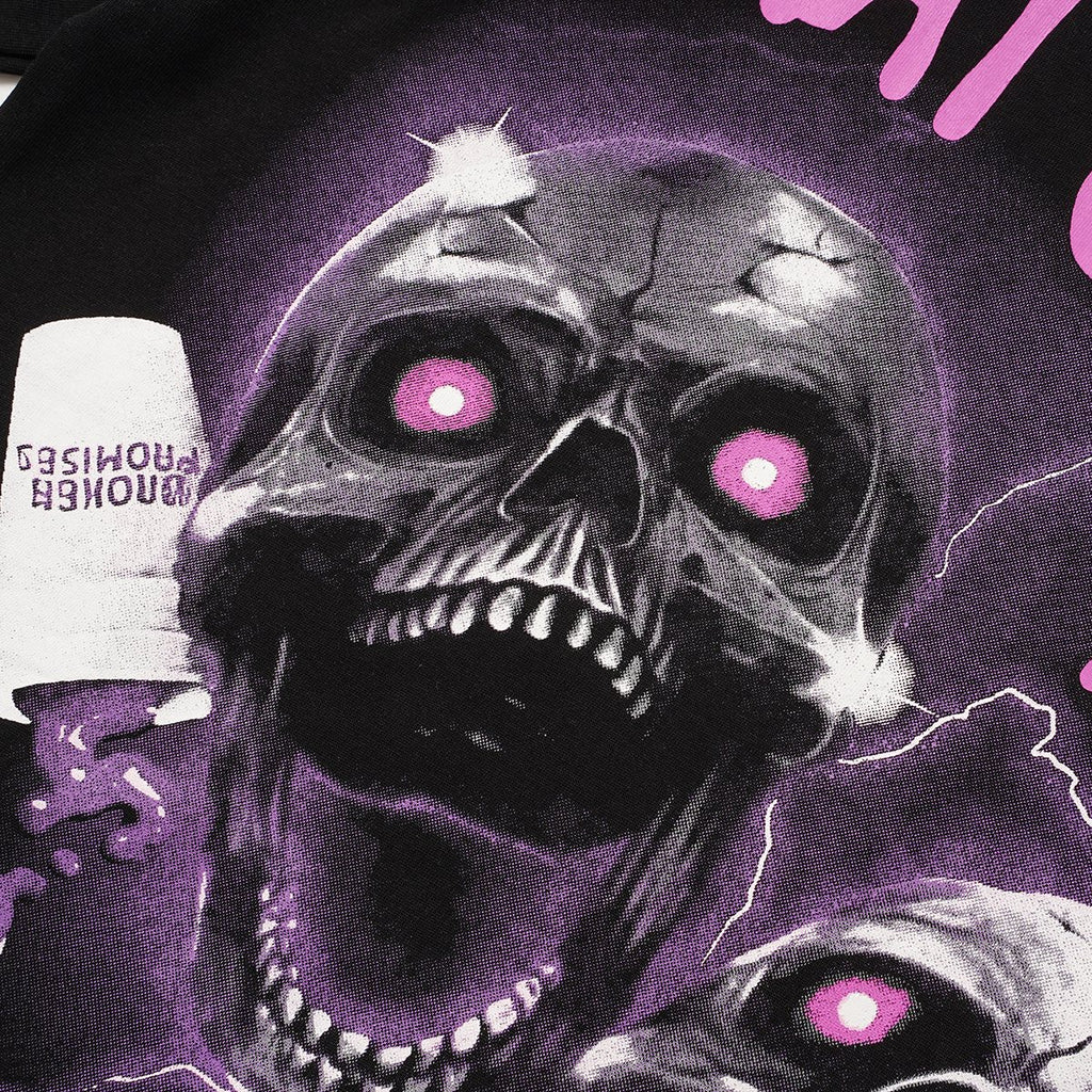 THAT'S A AWFUL LOT OF COUGH SYRUP Skull Graphic T-Shirt ¡ª detail