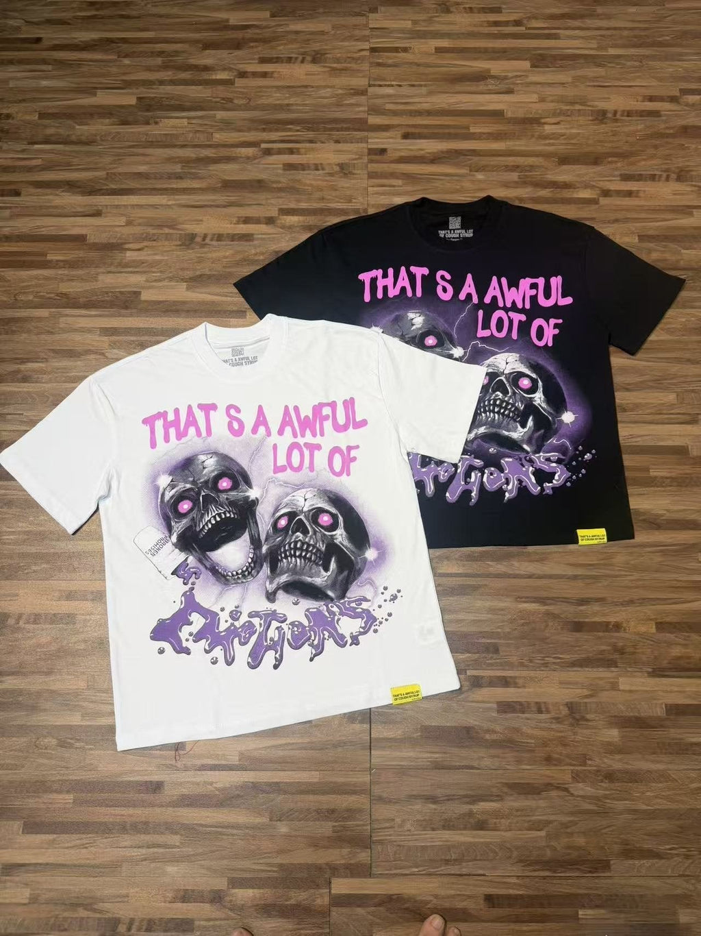 THAT'S A AWFUL LOT OF COUGH SYRUP Skull Graphic T-Shirt ¡ª context