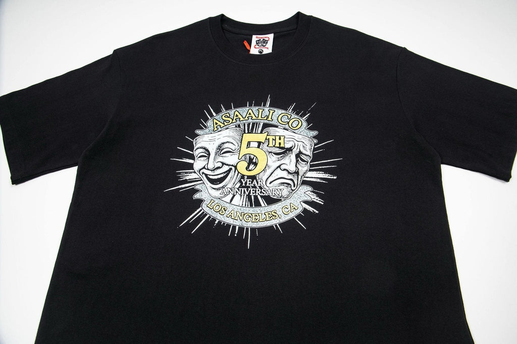 ASAALL Theatrical Mask Graphic T-Shirt ¡ª detail