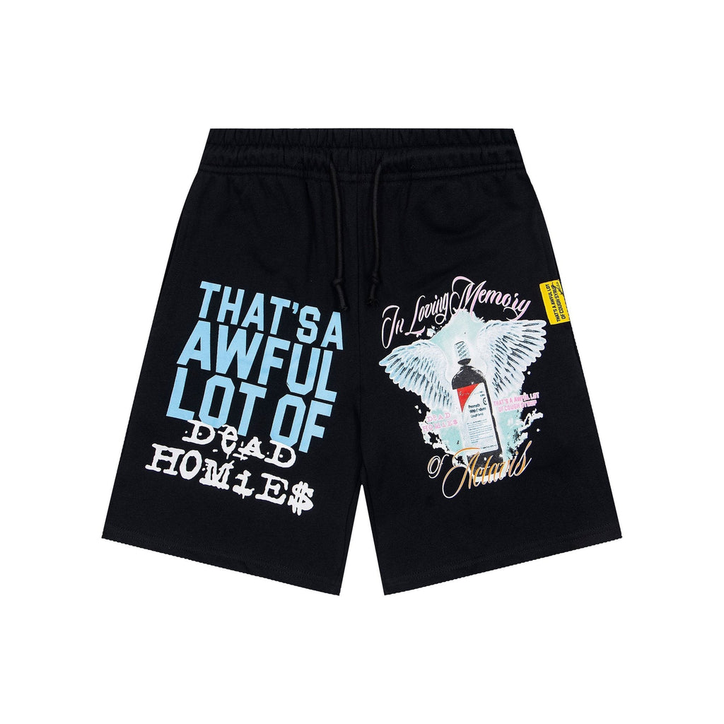 THAT'S A AWFUL LOT OF COUGH SYRUP Black Graphic Shorts ¡ª hero