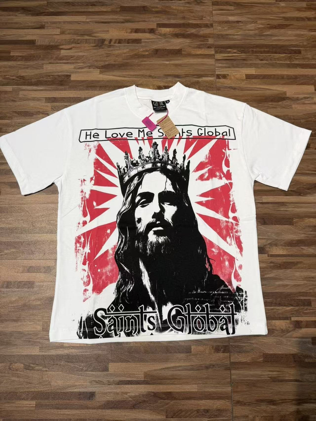 SAINT Jesus Crown Graphic T-Shirt ¡ª front