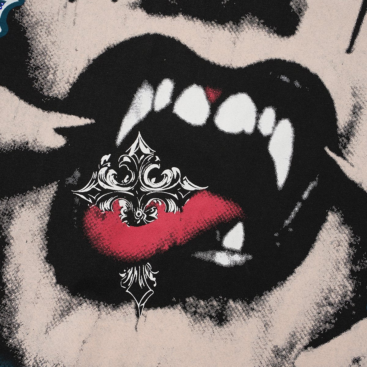 SAINT Rhinestone Graphic Short-Sleeve T-Shirt ¡ª detail