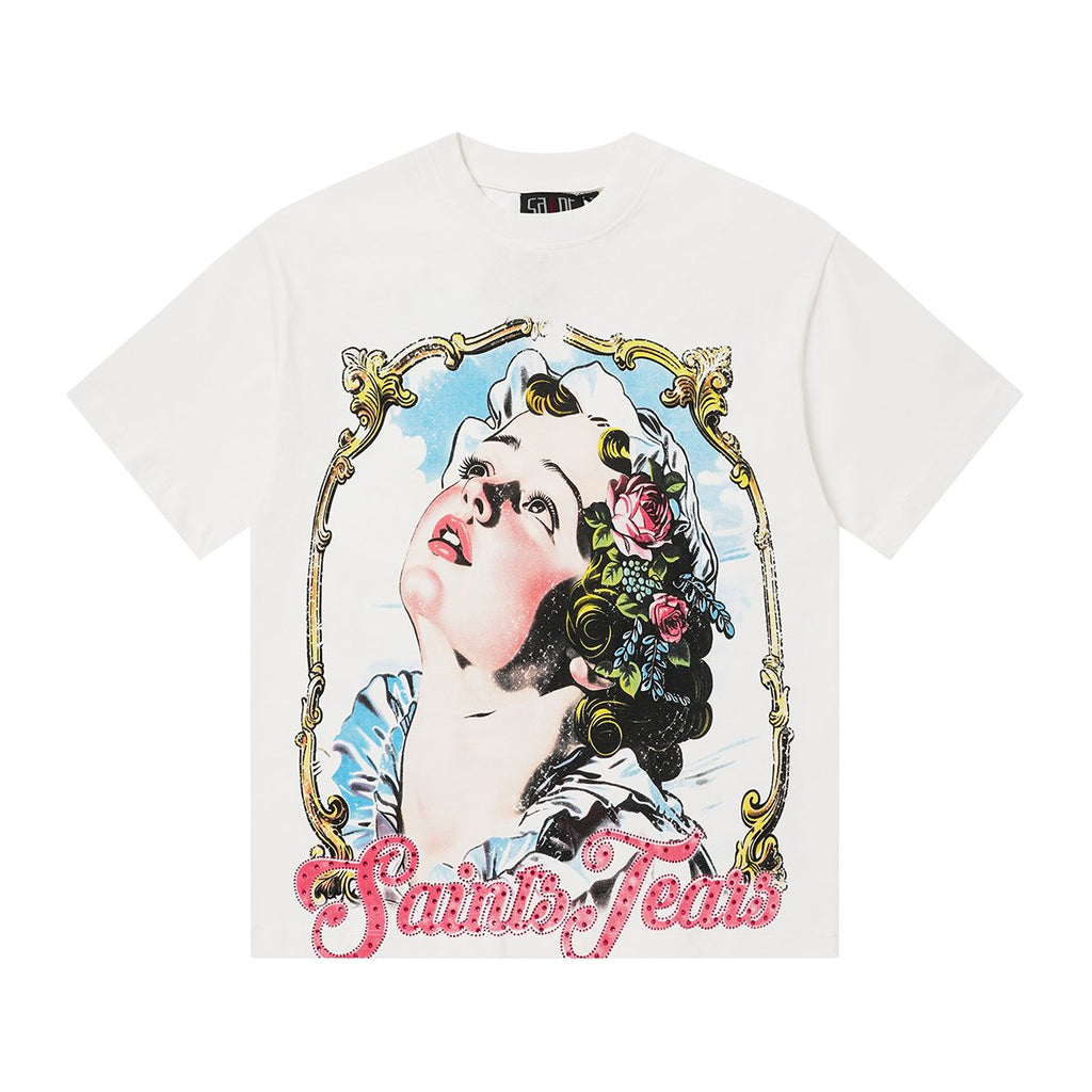 SAINT Portrait & Cross Graphic Short-Sleeve T-Shirt ¡ª hero