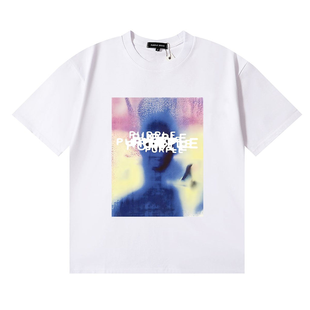 Purple Brand Afterimage Graphic T-Shirt ¡ª front