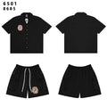 SAINT Vanity Patch Short-Sleeve Shirt & Cargo Shorts Set ¡ª hero
