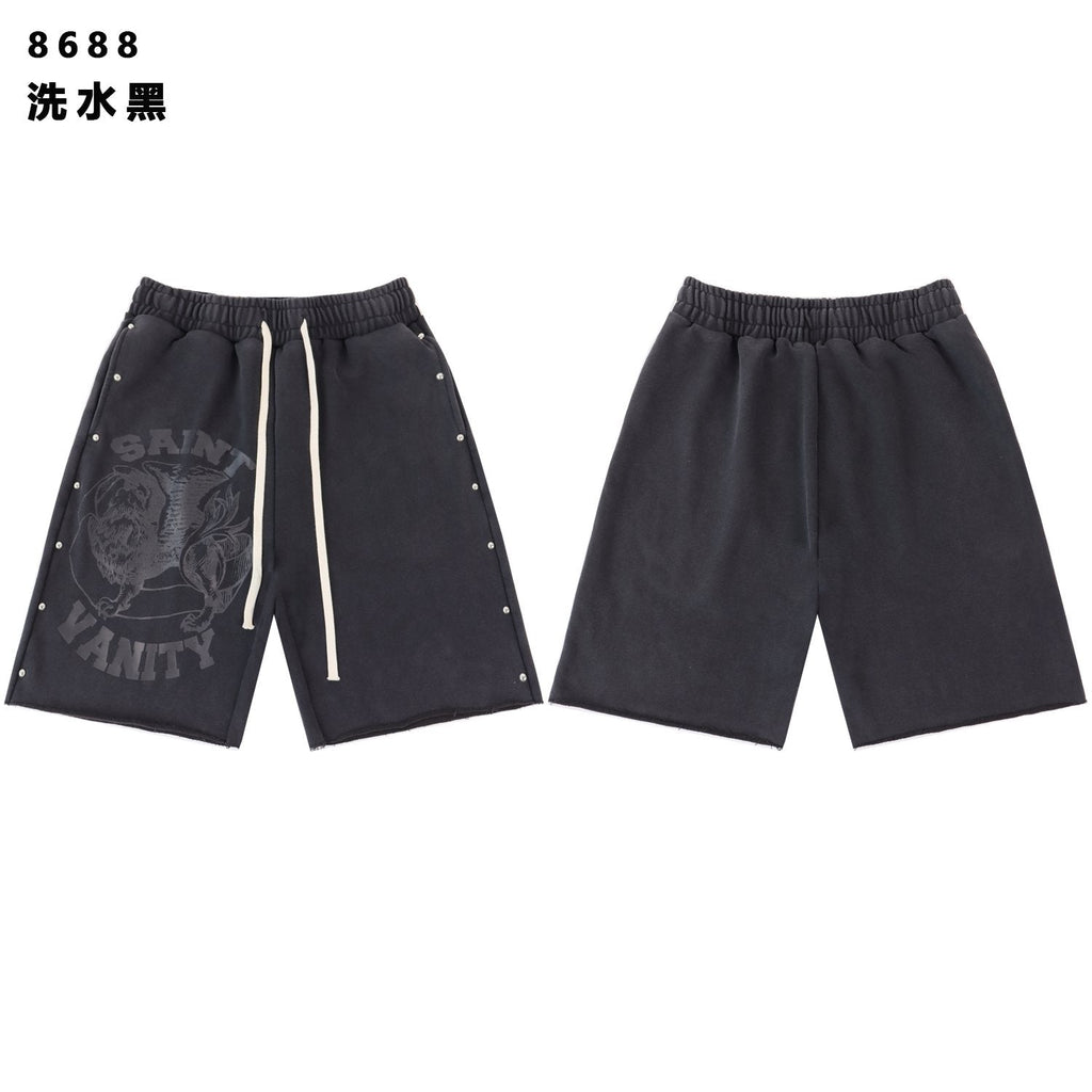 SAINT Vanity Animal Graphic Shorts ¡ª front