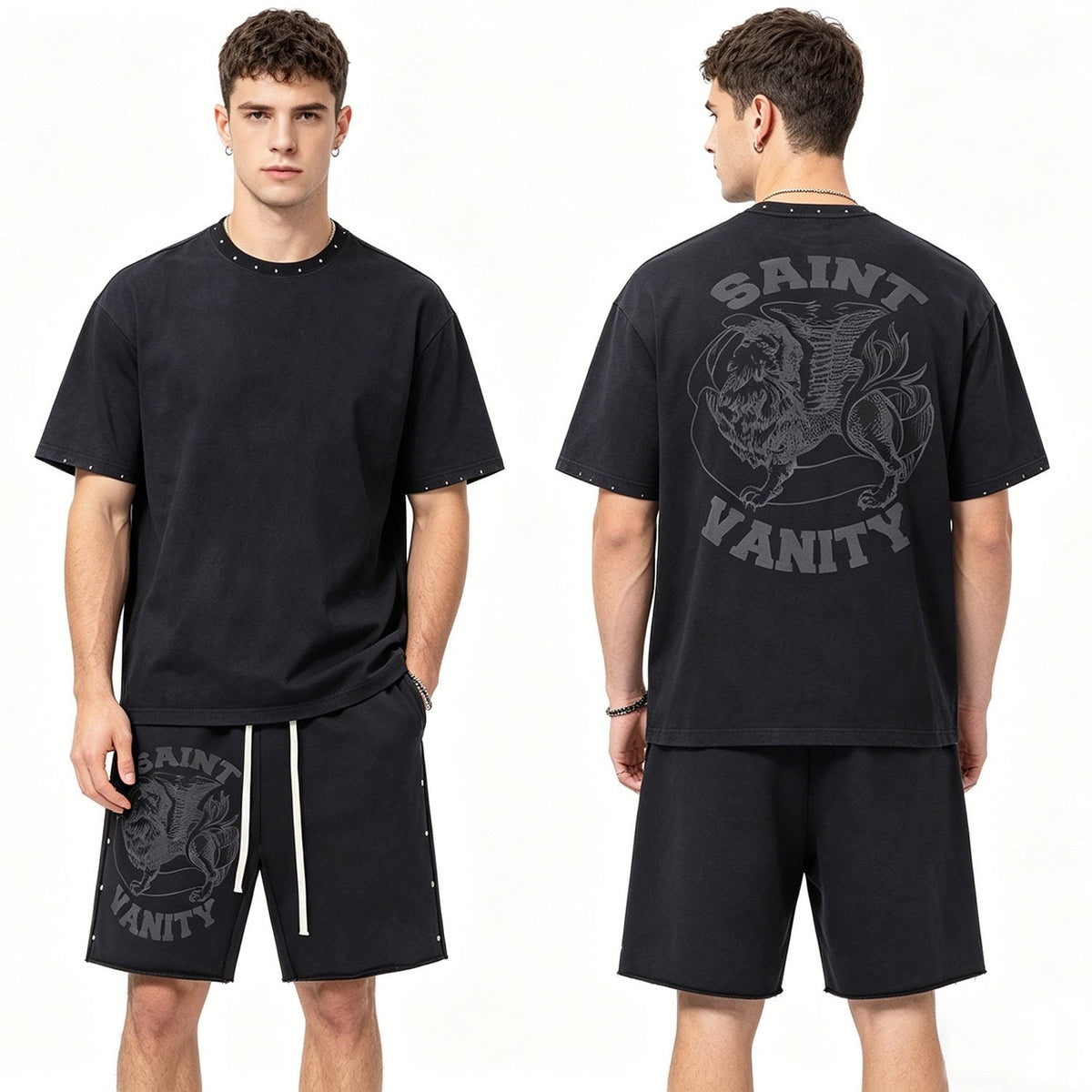 SAINT Vanity Washed Graphic Short-Sleeve Set ¡ª hero