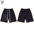 SAINT Vanity Rhinestone Drawstring Shorts ¡ª front