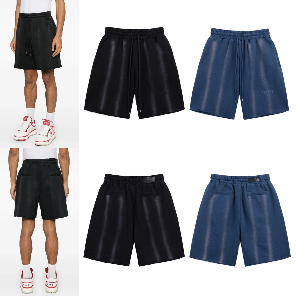 AMIRI Washed Embroidered T-Shirt & Shorts Set ¡ª comparison