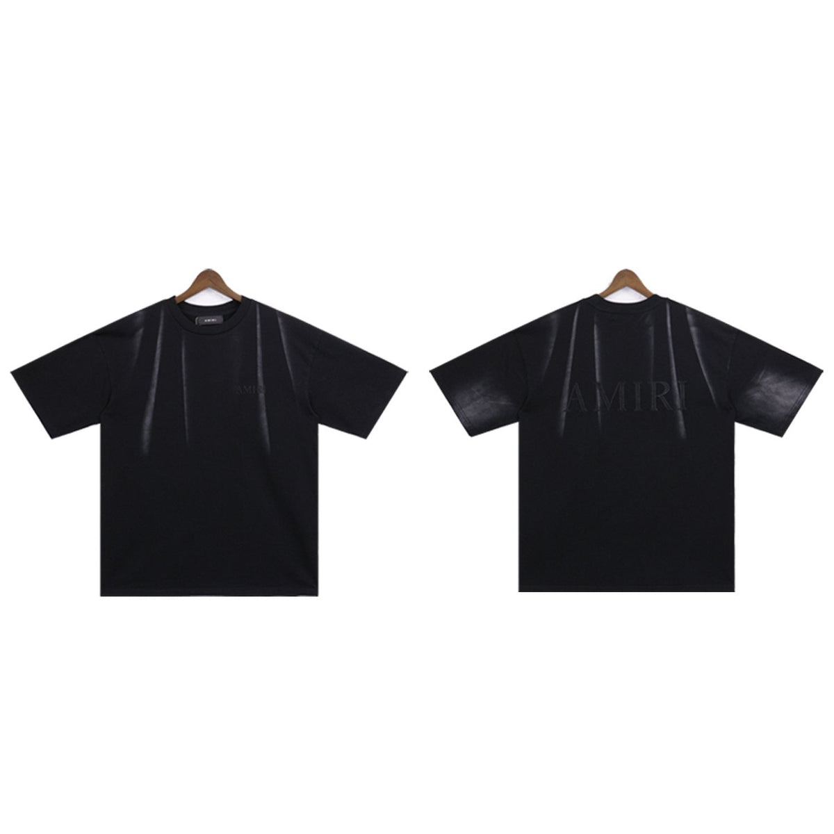 AMIRI Washed Embroidered T-Shirt & Shorts Set ¡ª front