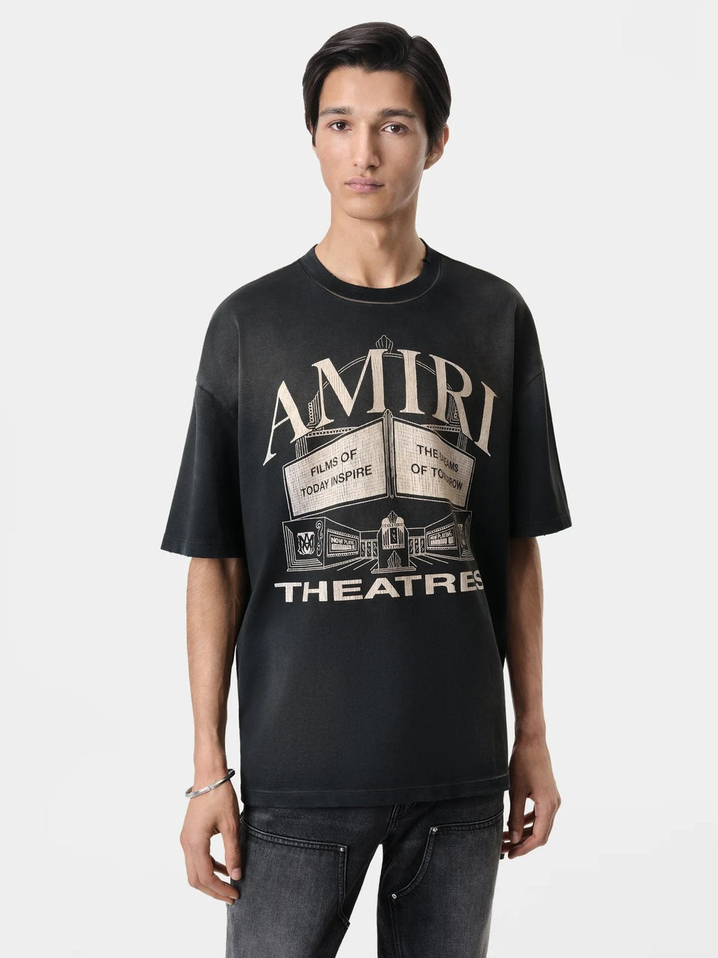 AMIRI Theatres Vintage Graphic Short-Sleeve T-Shirt ¡ª model
