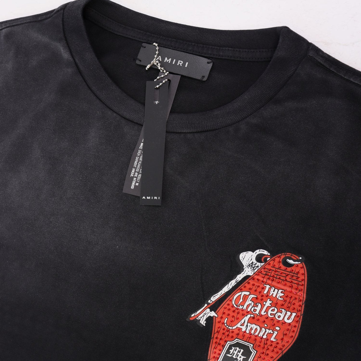 AMIRI The Chateau Rhinestone Graphic T-Shirt ¡ª hang_tag