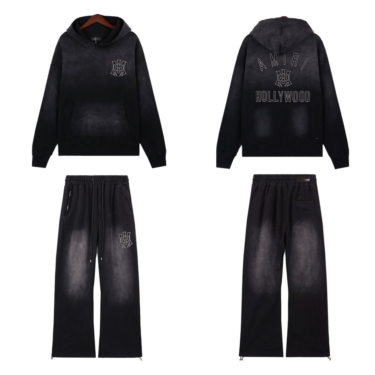 AMIRI Graphic Hoodie & Sweatpants Matching Set ¡ª front