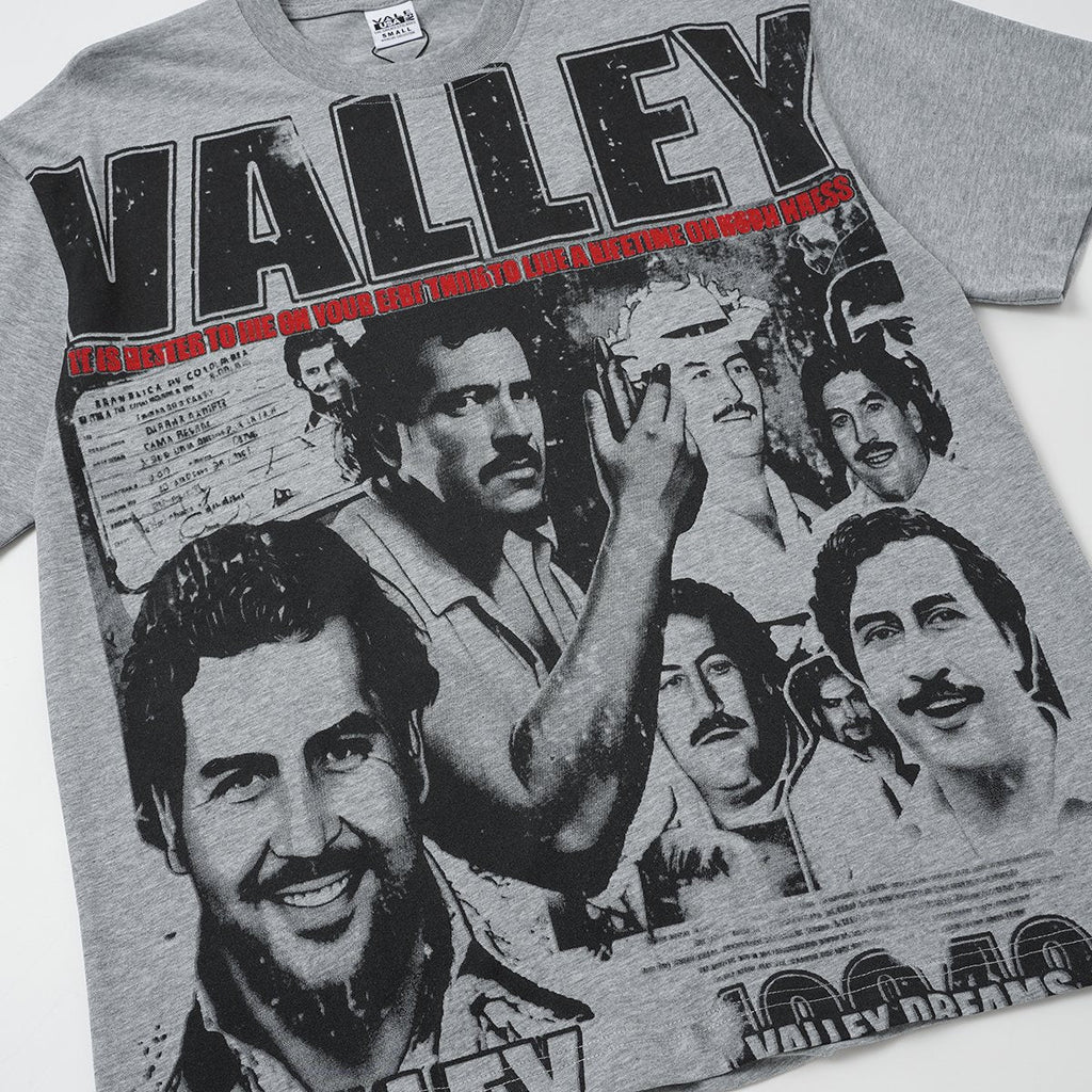 VALLEY Portrait Collage Graphic T-Shirt ¡ª front