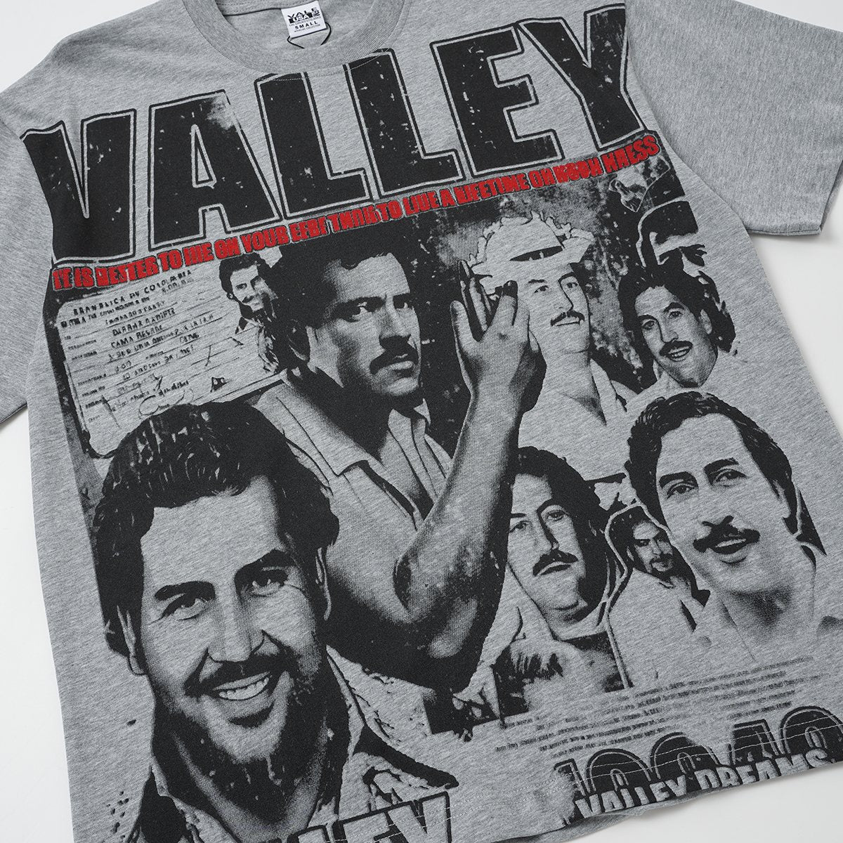 VALLEY Portrait Collage Graphic T-Shirt ¡ª front