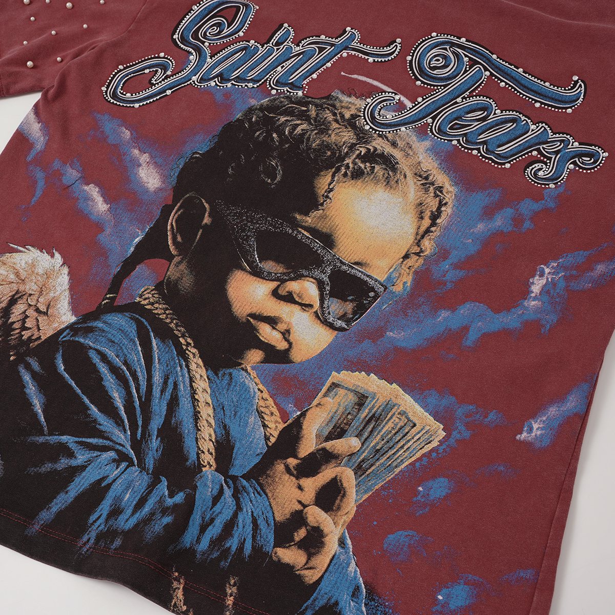 SAINT Tears Graphic Short-Sleeve T-Shirt ¡ª detail