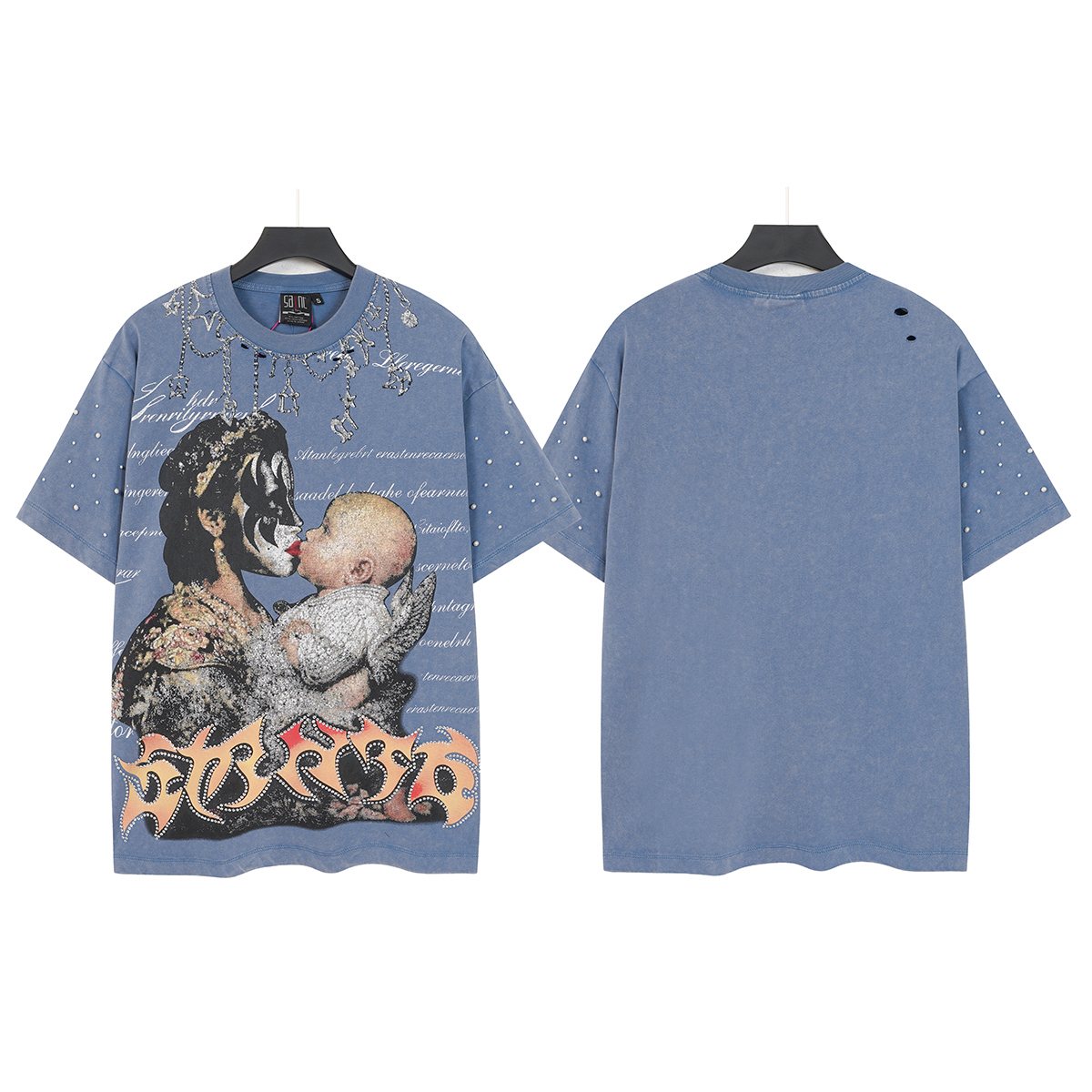 SAINT Washed Rock Graphic Short-Sleeve T-Shirt ¡ª front
