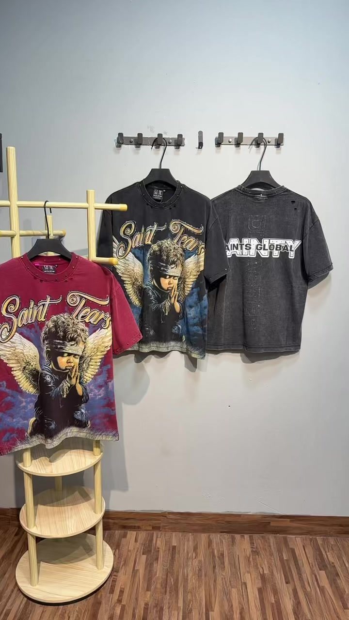 SAINT Tears Angel Graphic Short-Sleeve T-Shirt ¡ª context