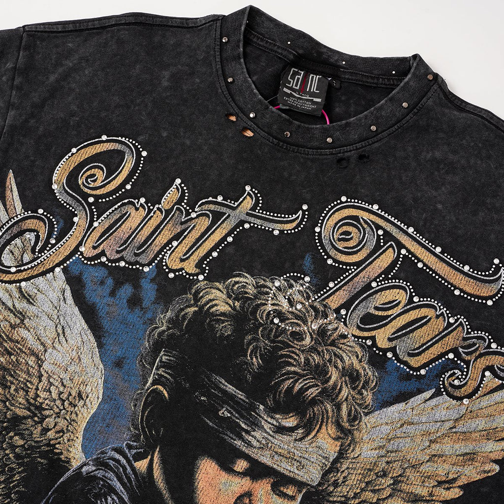 SAINT Tears Angel Graphic Short-Sleeve T-Shirt ¡ª detail