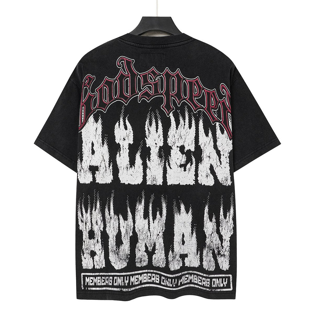 Godspeed Alien Human Graphic Short-Sleeve T-Shirt ¡ª back