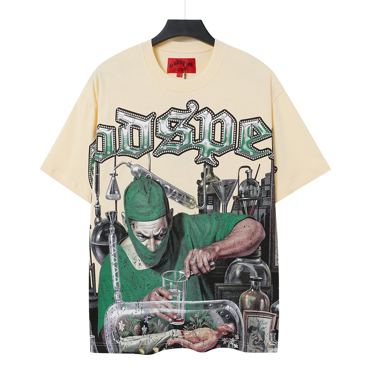 Godspeed Laboratory Graphic Short-Sleeve T-Shirt - Cream ¡ª hero