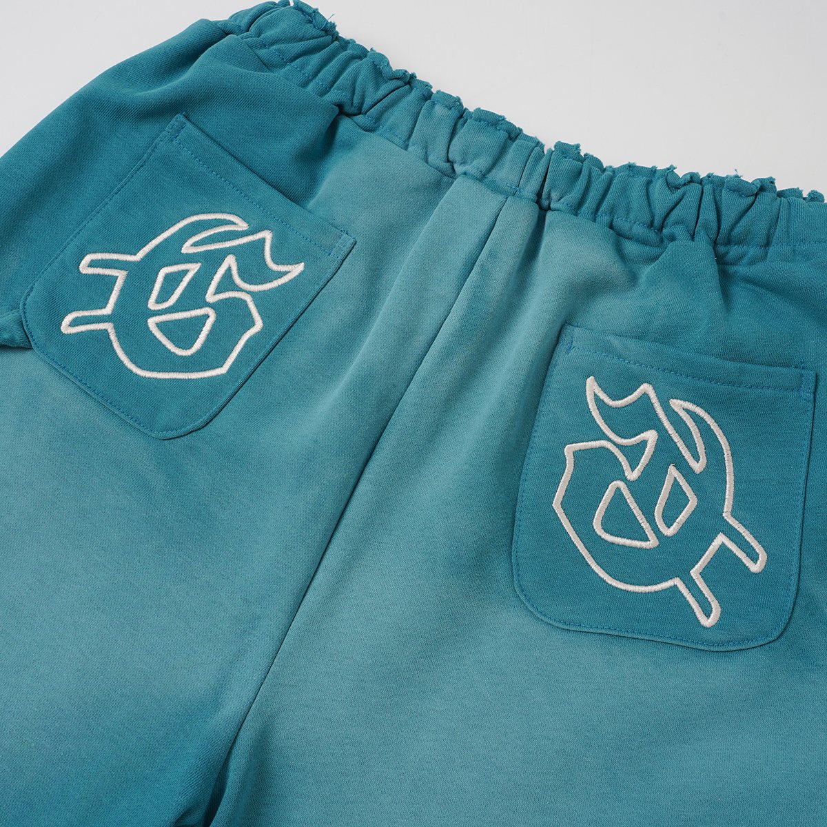 Godspeed Rear Pocket Graphic Cargo Sweat Shorts ¡ª detail