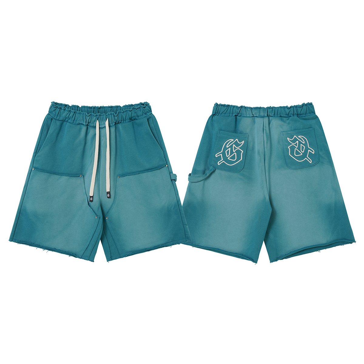 Godspeed Rear Pocket Graphic Cargo Sweat Shorts ¡ª front