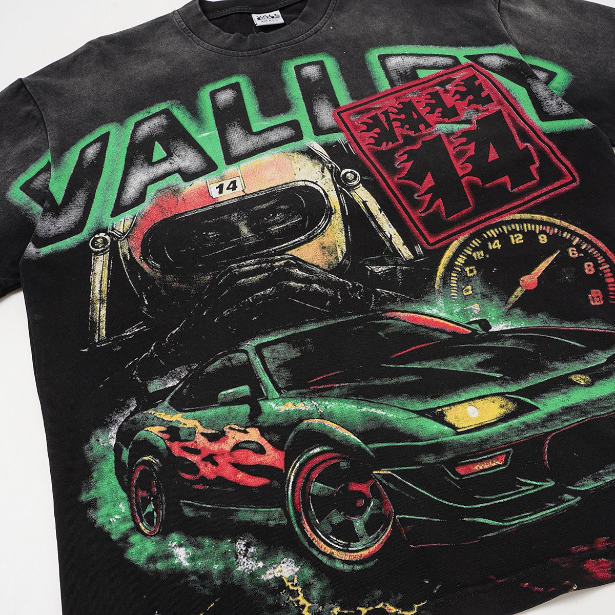 VALLEY 14 Racing Car Graphic T-Shirt ¡ª detail