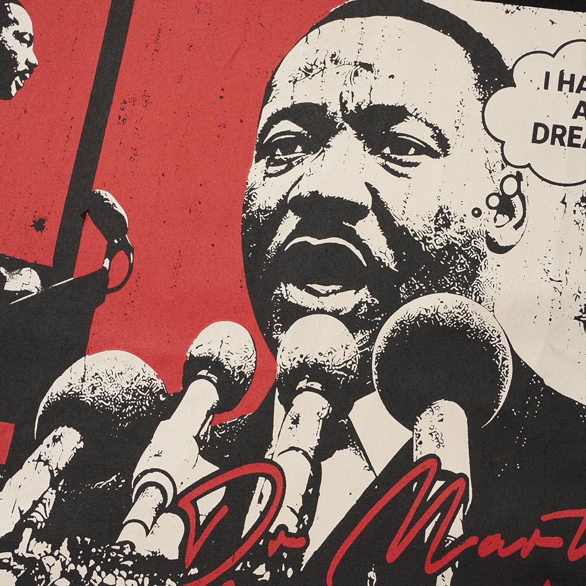 VALLEY I Have a Dream 1963 Graphic T-Shirt - Black ¡ª detail