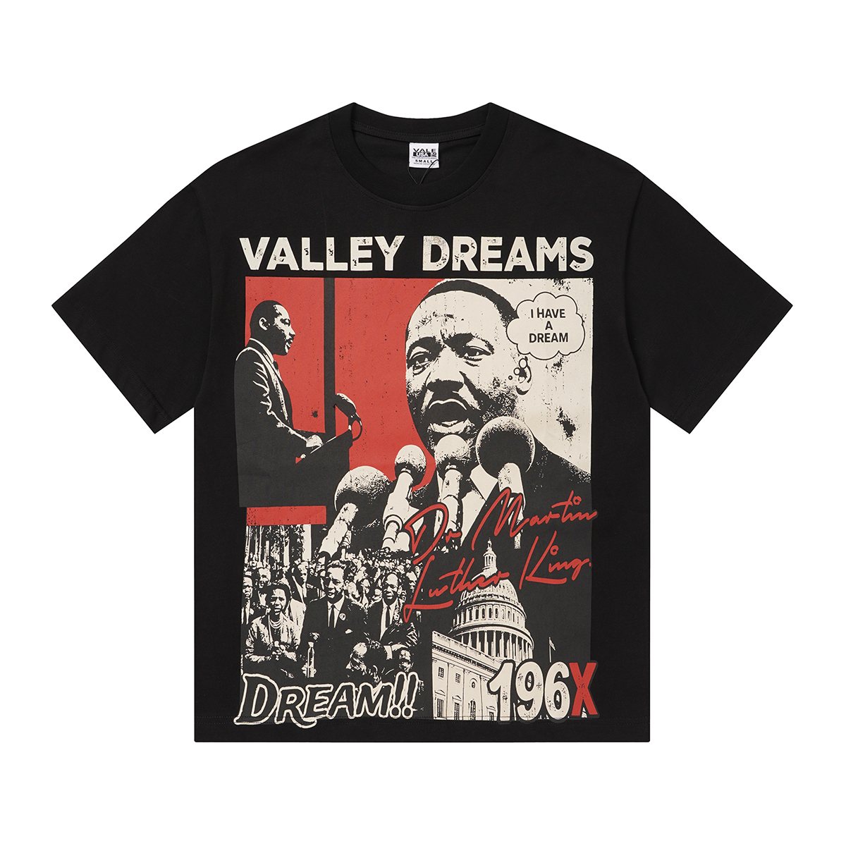VALLEY I Have a Dream 1963 Graphic T-Shirt - Black ¡ª hero