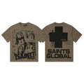 SAINT Taupe Front & Back Graphic T-Shirt ¡ª hero