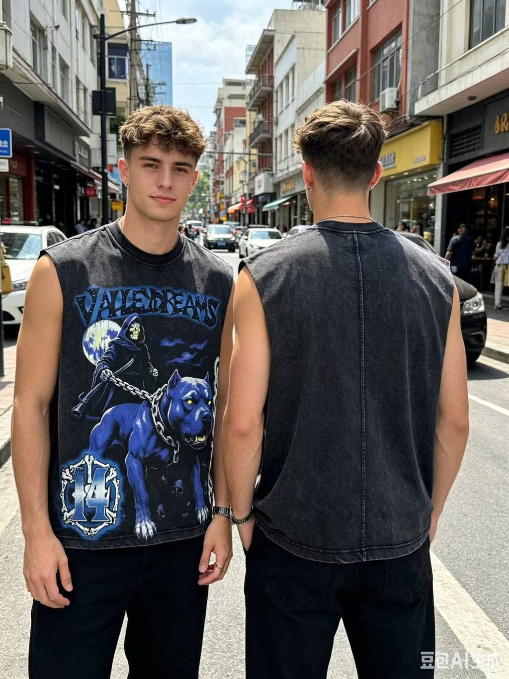SAINT Valley Graphic Sleeveless T-Shirt ¡ª context