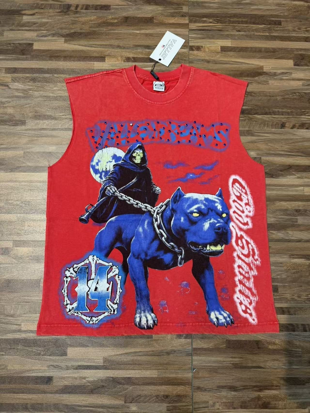SAINT Valley Graphic Sleeveless T-Shirt ¡ª front