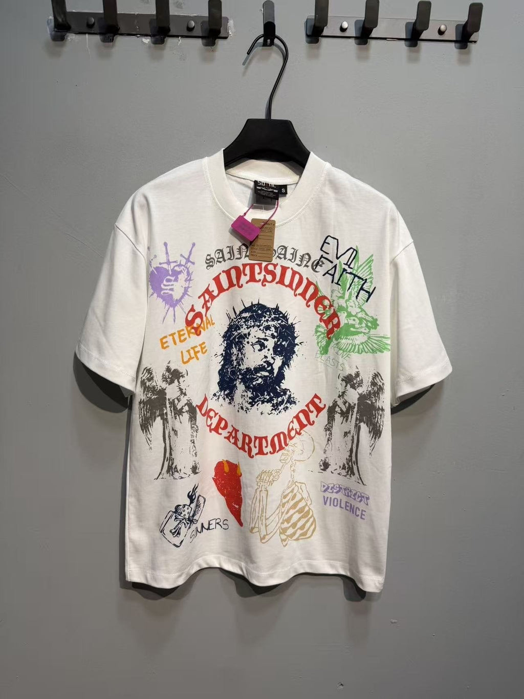 SAINT Multicolor Athletics Graphic T-Shirt ¡ª front