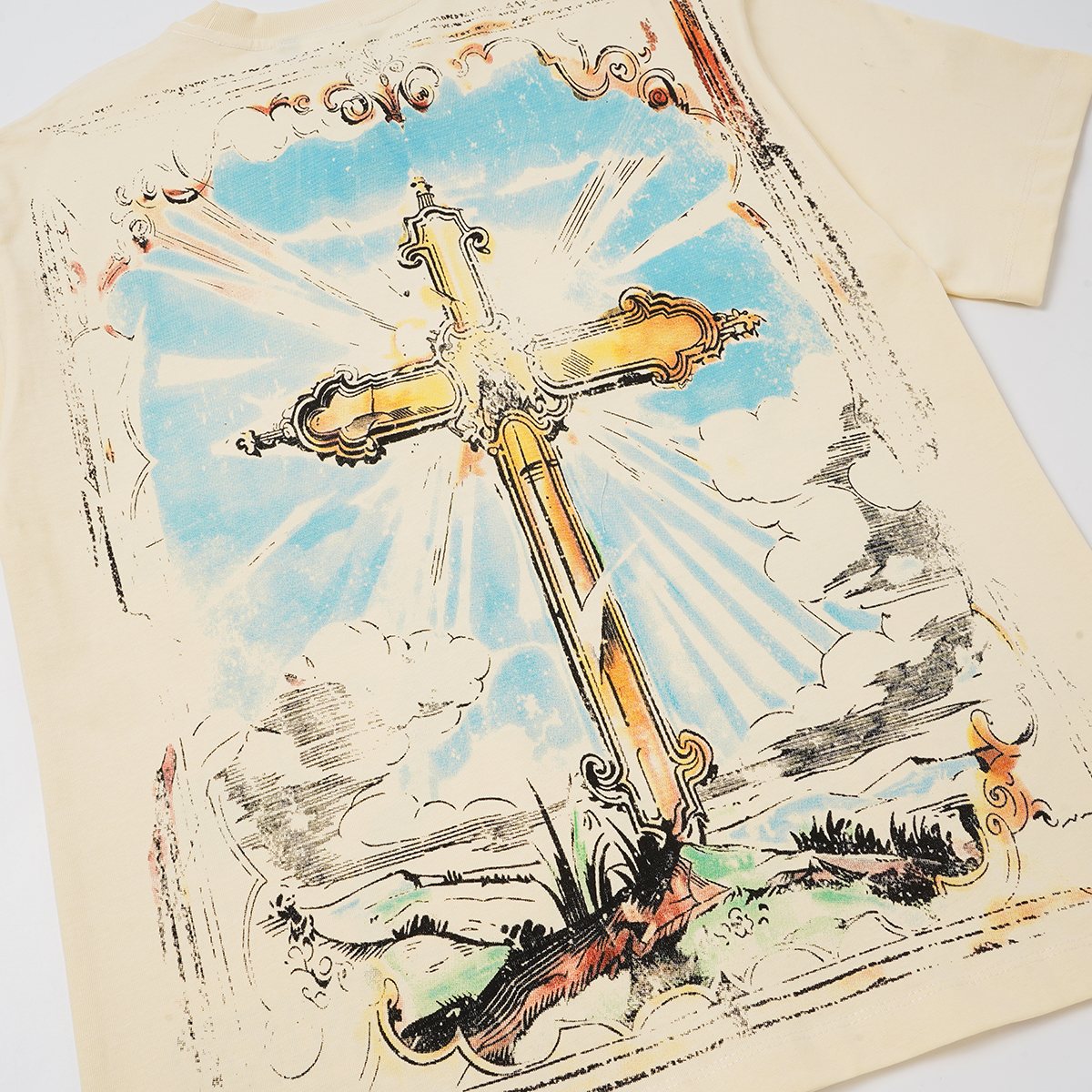 SAINT Cherub & Cross Short-Sleeve T-Shirt ¡ª detail