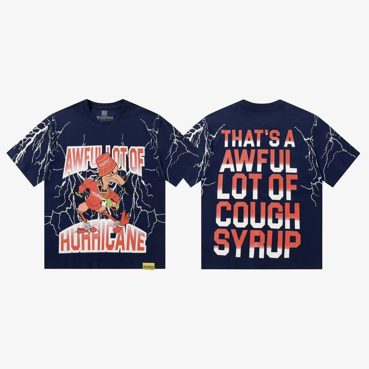 THAT'S A AWFUL LOT OF COUGH SYRUP Graphic T-Shirt & Shorts Set ¡ª detail