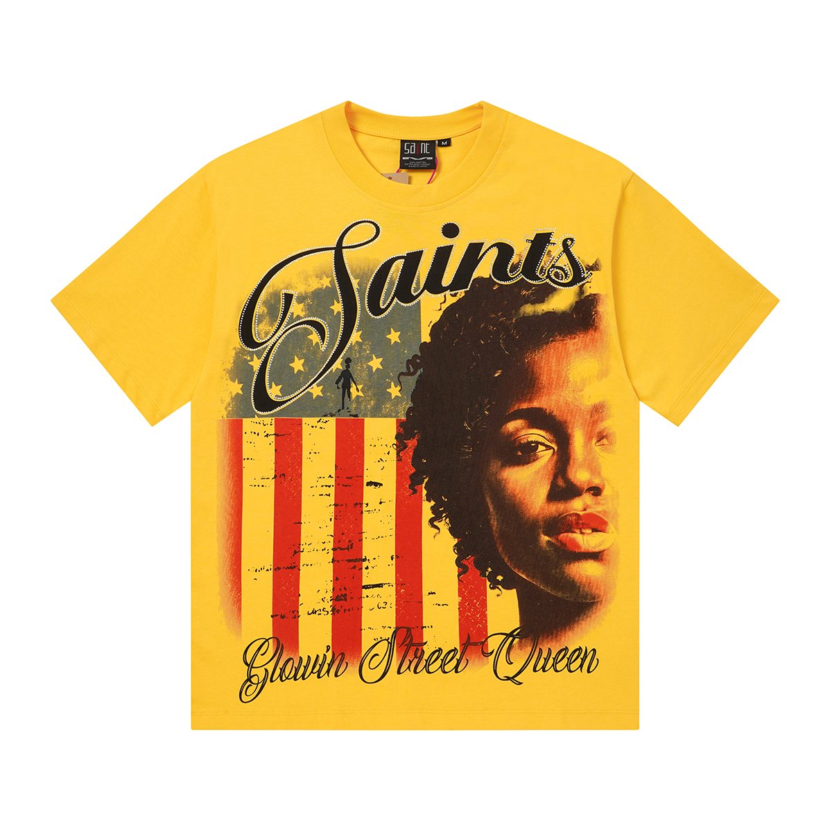 SAINT Glowing Street Queen Graphic T-Shirt ¡ª front