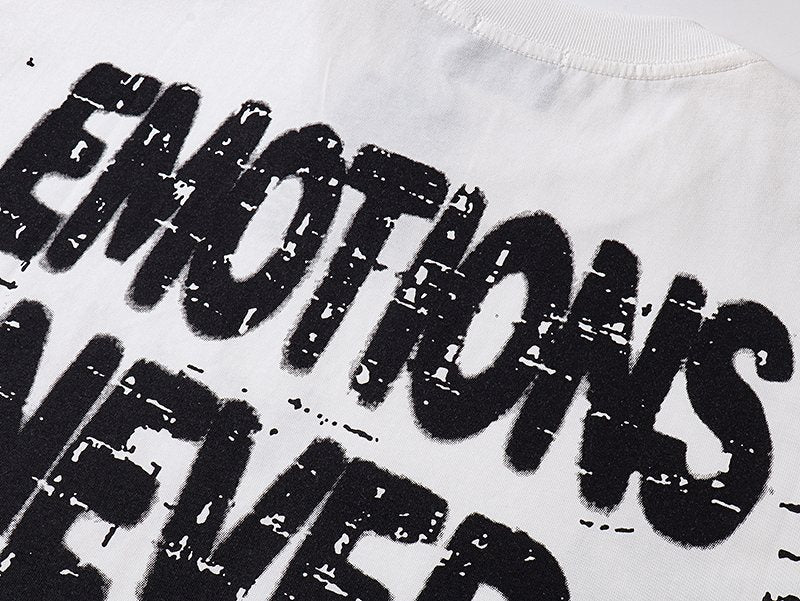MIXED EMOTION Rhinestone Graphic Sleeveless T-Shirt ¡ª detail