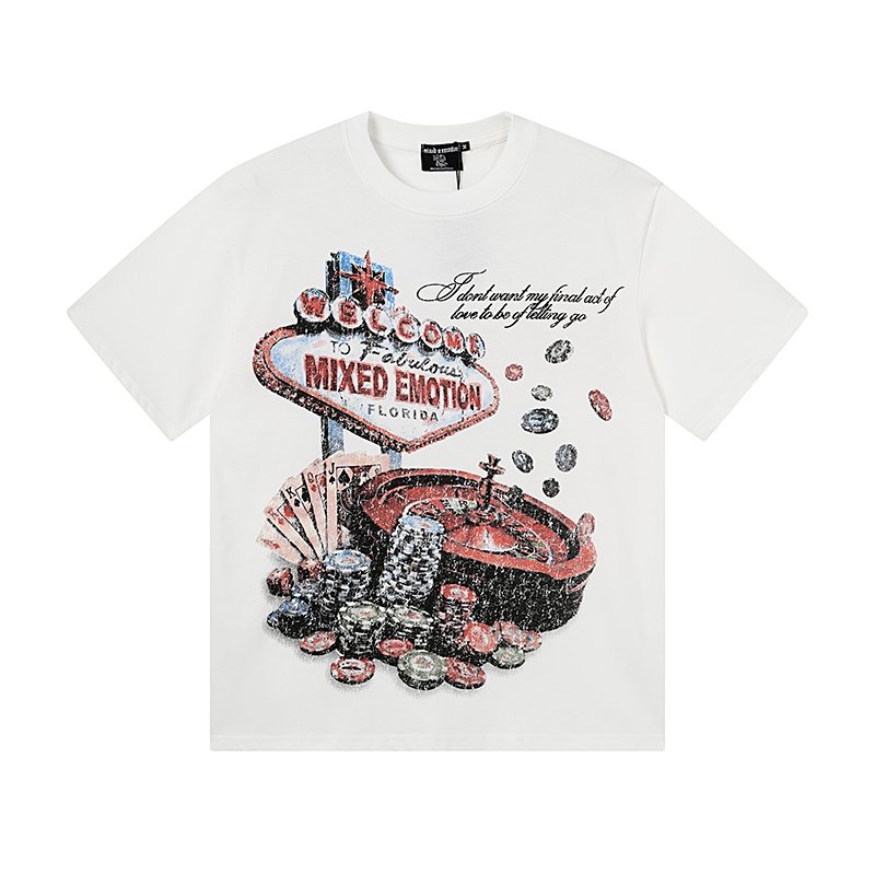 MIXED EMOTION Casino Graphic Short-Sleeve T-Shirt ¡ª front