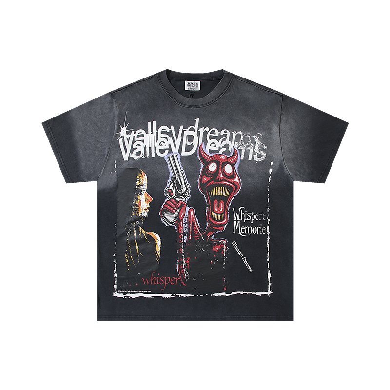 VALE USA Distressed Dreams Graphic T-Shirt ¡ª front
