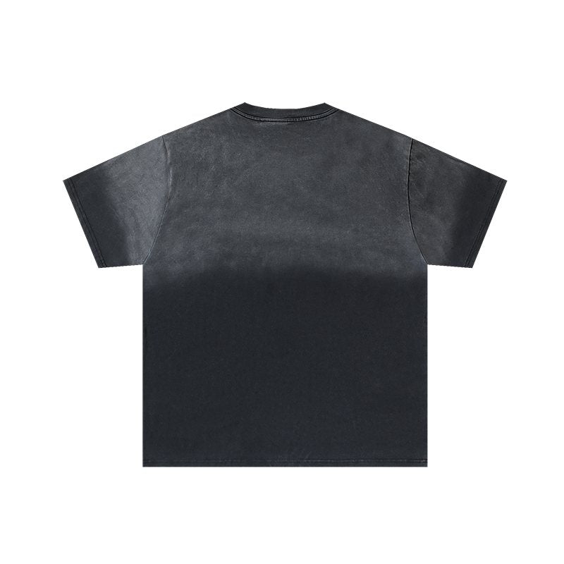 VALE USA Washed Black Sport Graphic T-Shirt ¡ª back