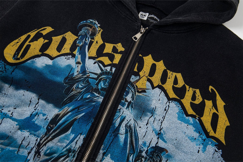 Godspeed Graphic Zip Hoodie ¡ª detail