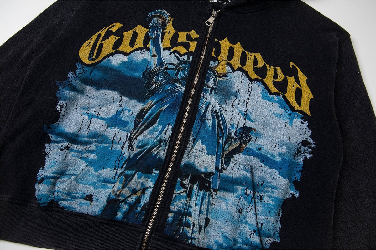 Godspeed Graphic Zip Hoodie ¡ª detail