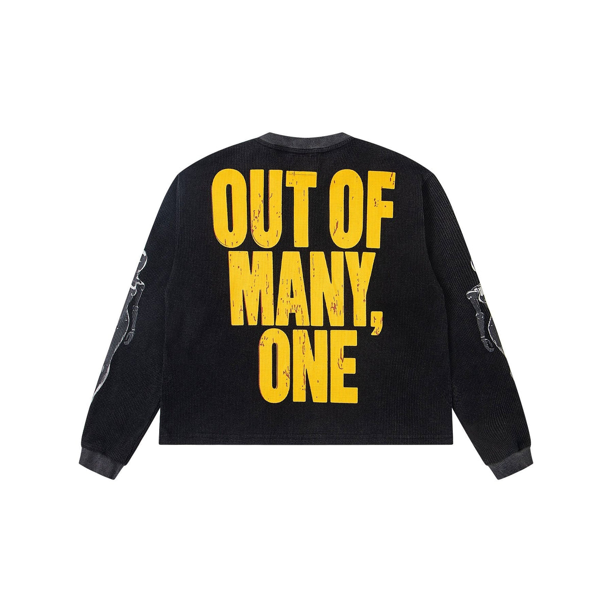 Godspeed Out of Many One Robot Graphic Long-Sleeve T-Shirt ¡ª back