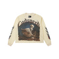 Godspeed Newspaper Skull Graphic Long-Sleeve T-Shirt ¡ª hero
