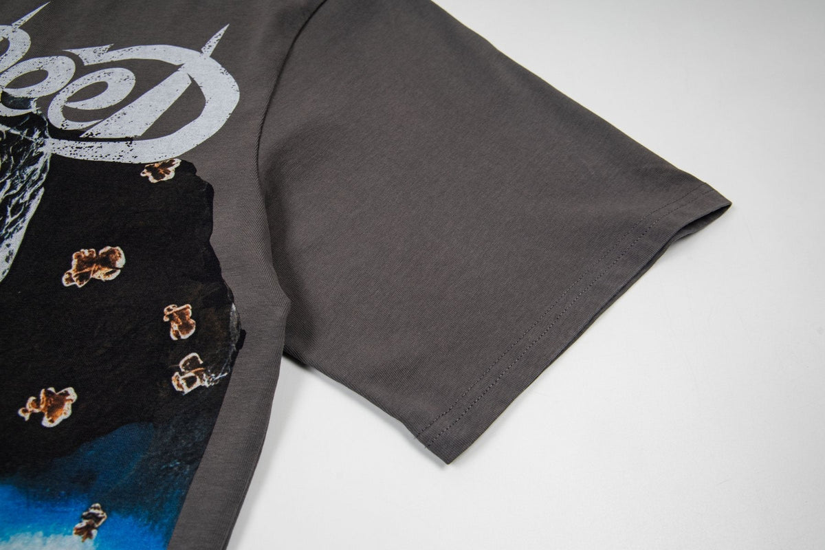 Godspeed Skull & Car Graphic Short-Sleeve T-Shirt ¡ª detail