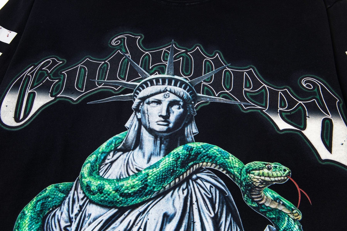 Godspeed Top 5 Slizzy Statue Snake Long-Sleeve T-Shirt ¡ª detail